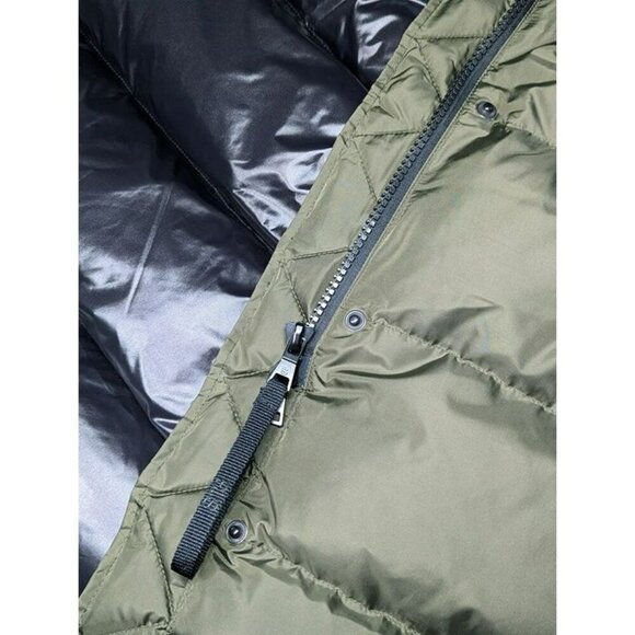 S13 Women's Harper Hooded Maxi Puffer Coat in Military Size S (MSRP $600) - Picture 9 of 11